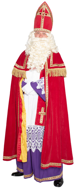 Sinterklaas Anzug komplett Samt 4 Stück