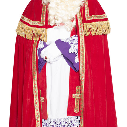 Sinterklaas Anzug komplett Samt 4 Stück