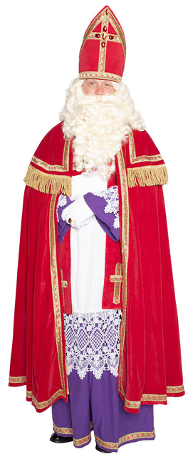 Sinterklaas Anzug komplett Samt 4 Stück