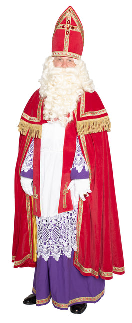 Sinterklaas Anzug komplett Samt 4 Stück
