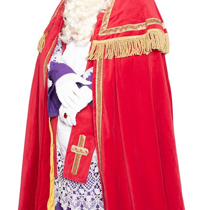 Sinterklaas Anzug komplett Samt 4 Stück