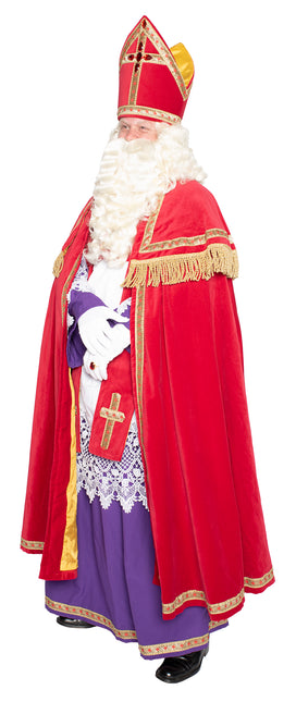 Sinterklaas Anzug komplett Samt 4 Stück