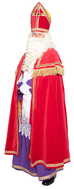 Sinterklaas Anzug komplett Samt 4 Stück