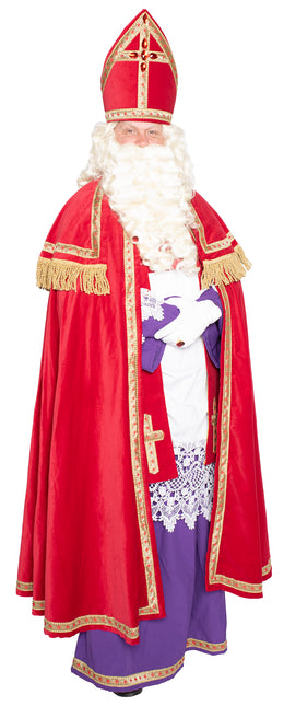 Sinterklaas Anzug komplett Samt 4 Stück