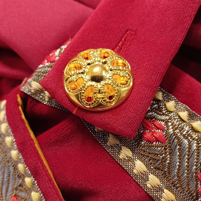 Sinterklaas Anzug Cotton Velvet 4-teilig