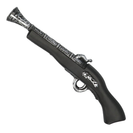 Zwarte Nep Pistool 42cm