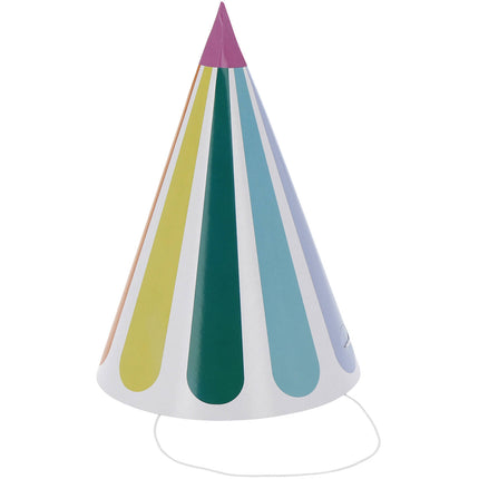Bunte Partyhüte 16cm 6Stück