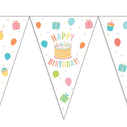 Happy Birthday Girlande Torte 10m