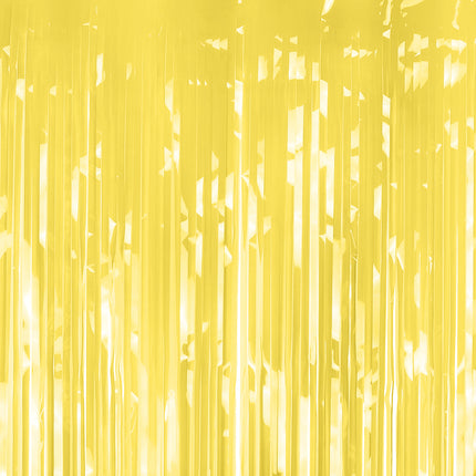 Gelber Türvorhang Metallic-Folie 2m
