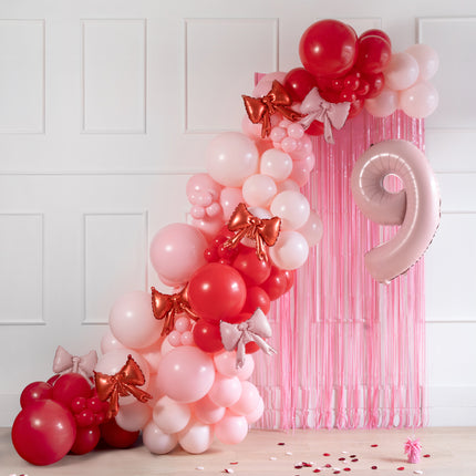 Rosa Ballon Gewicht 7cm 4Stk