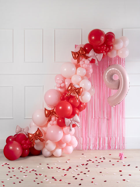 Rosa Ballon Gewicht 7cm 4Stk