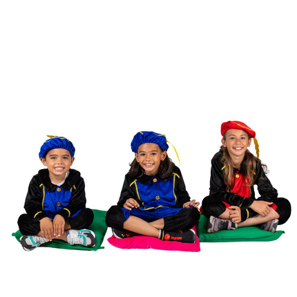 Piet-Kostüm für Kinder, blau/schwarz