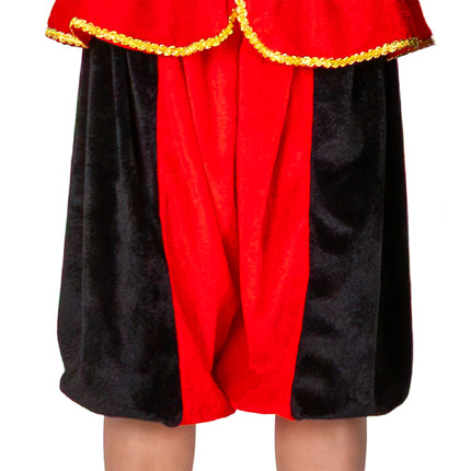 Piet-Kostüm für Kinder, rot/schwarz