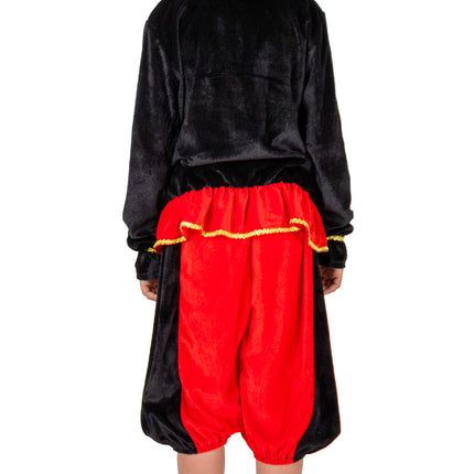 Piet-Kostüm für Kinder, rot/schwarz