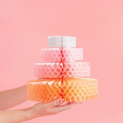 Bunte Tischdekoration Torte 23cm