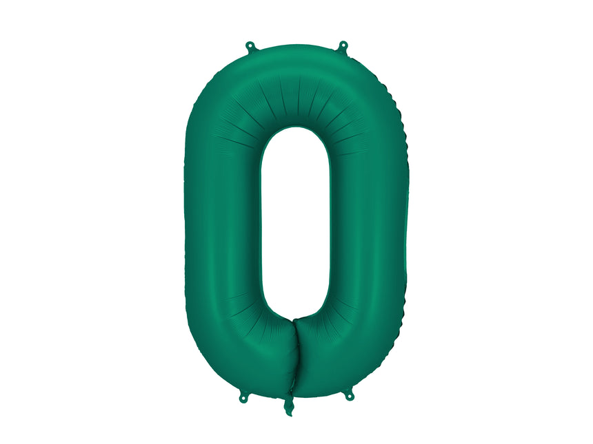 0 Jahr Figur Ballon Grün Leer 86cm