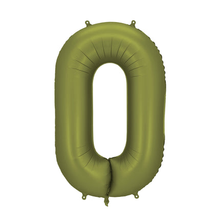 0 Jahr Figur Ballon olivgrün leer 86cm