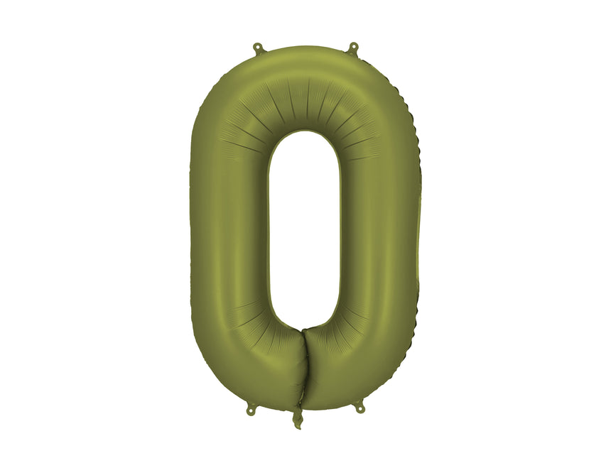 0 Jahr Figur Ballon olivgrün leer 86cm