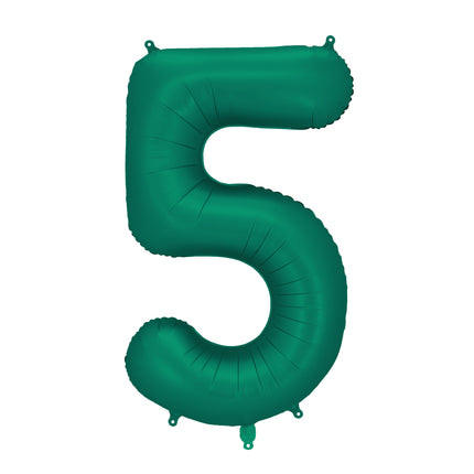5 Jahre Figur Ballon Grün Leer 86cm