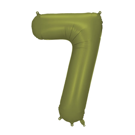 7 Jahre Figur Ballon Grün 86cm