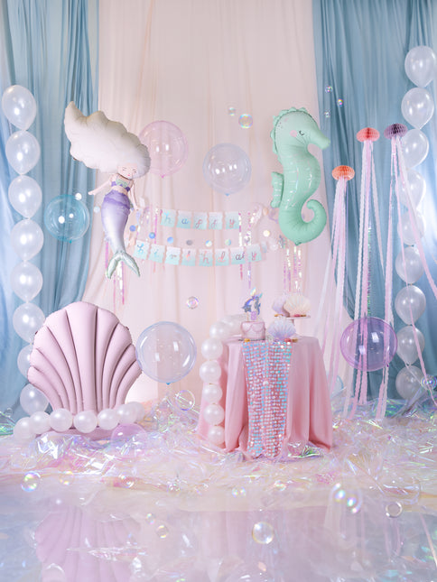 Lila Ballonhülle Leer 96cm