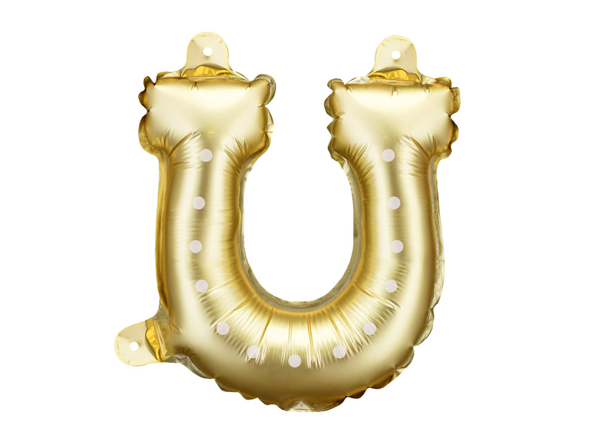 Goldballon Pferdehuf leer 1,2m