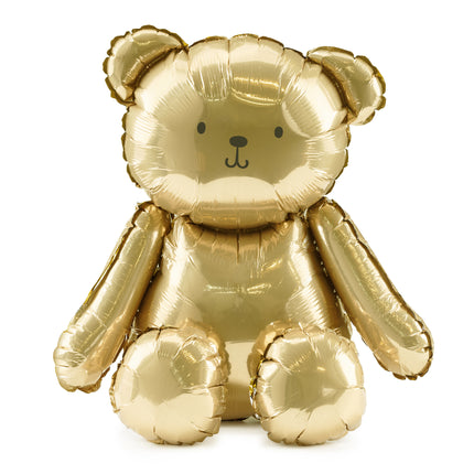 Bär Luftballon Gold 53cm