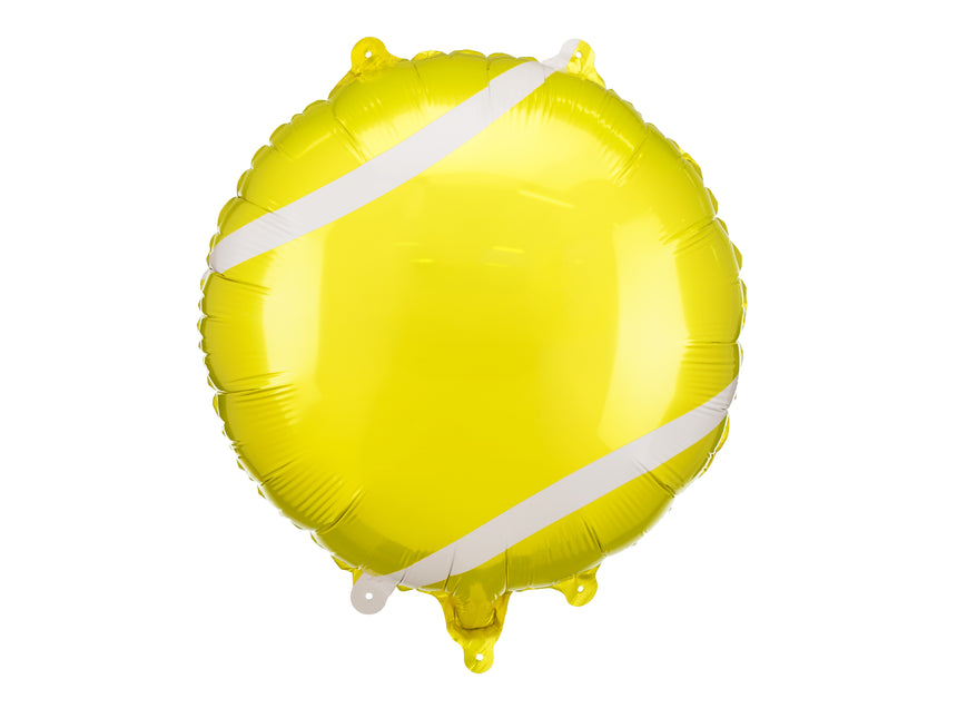 Gelber Heliumballon Tennisball leer 35cm