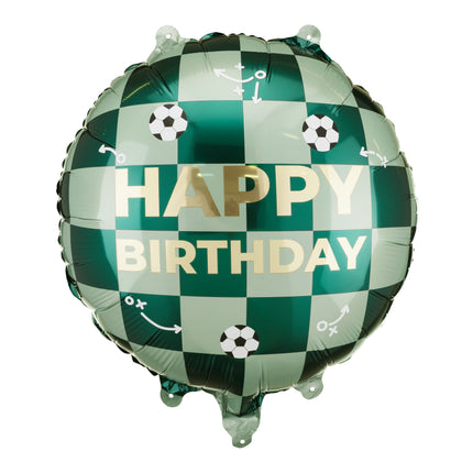 Herzlichen Glückwunsch zum Geburtstag Heliumballon Football Empty 35cm