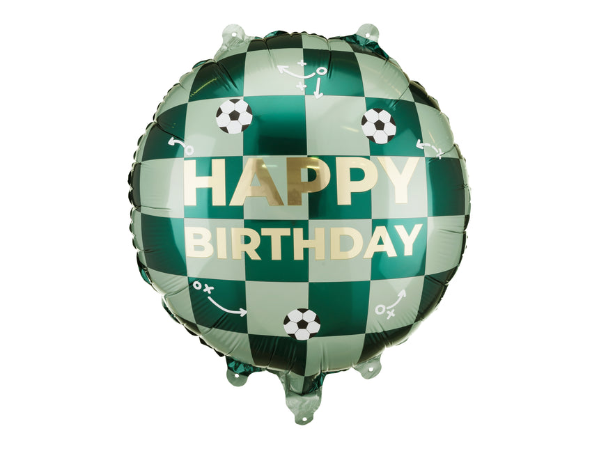 Herzlichen Glückwunsch zum Geburtstag Heliumballon Football Empty 35cm