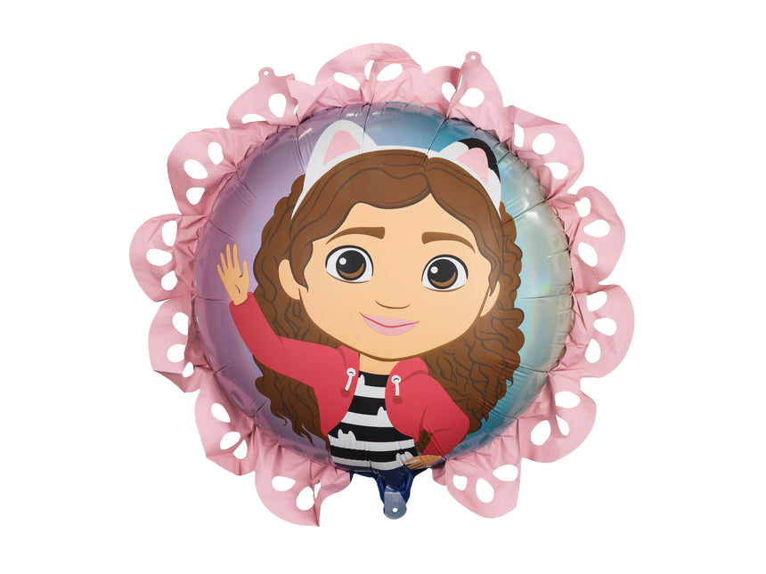Gabby's Dollhouse Folienballon mit Rüsche, 52x52 cm