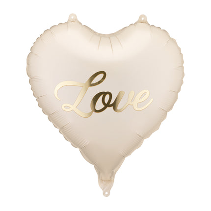 Folienballon Herz Love, 45 cm, Mix Leer