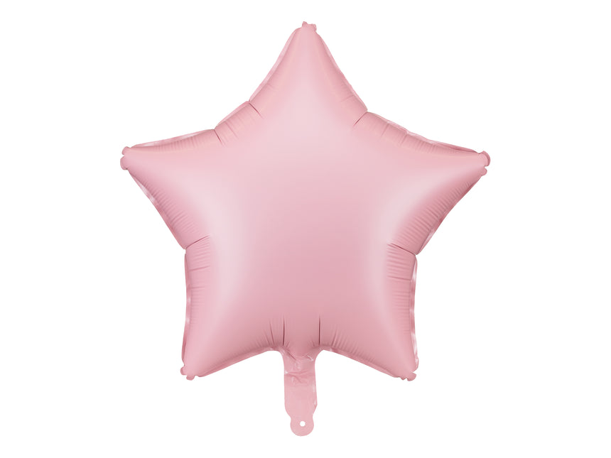 Stern Helium Ballon Rosa Leer 48cm