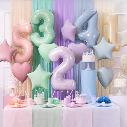 Stern Helium Ballon Rosa Leer 48cm