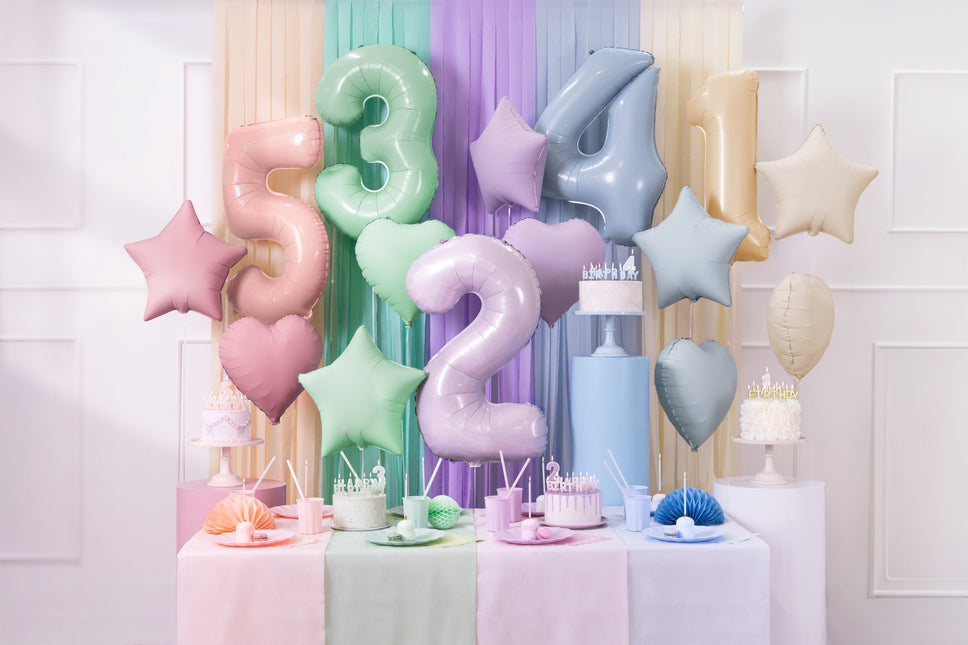 Stern Helium Ballon Rosa Leer 48cm