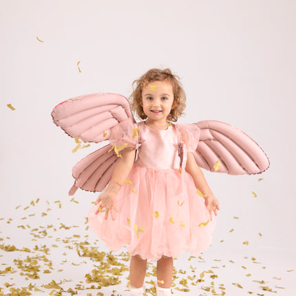 Schmetterling Helium Ballon Rosa Leer 50cm