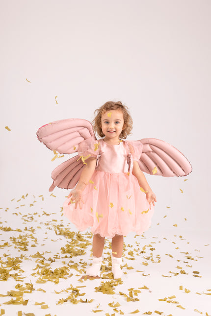 Schmetterling Helium Ballon Rosa Leer 50cm