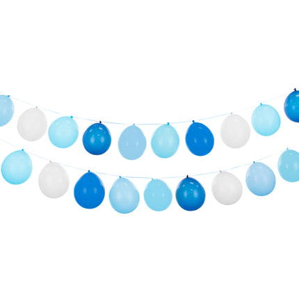 Blaue Ballongirlande