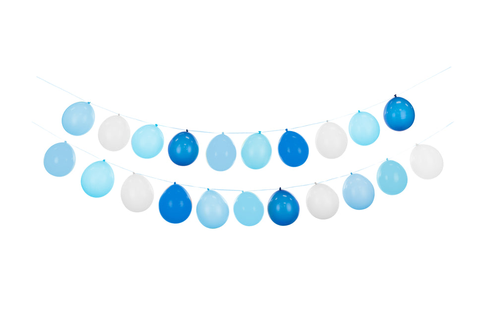 Blaue Ballongirlande