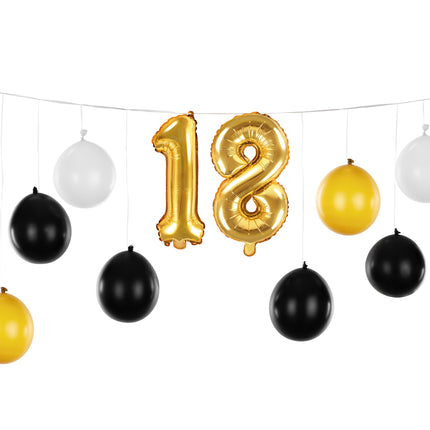 18 Jahre Ballongirlande 2,6m