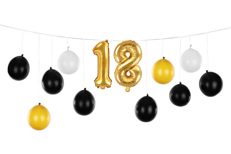 18 Jahre Ballongirlande 2,6m