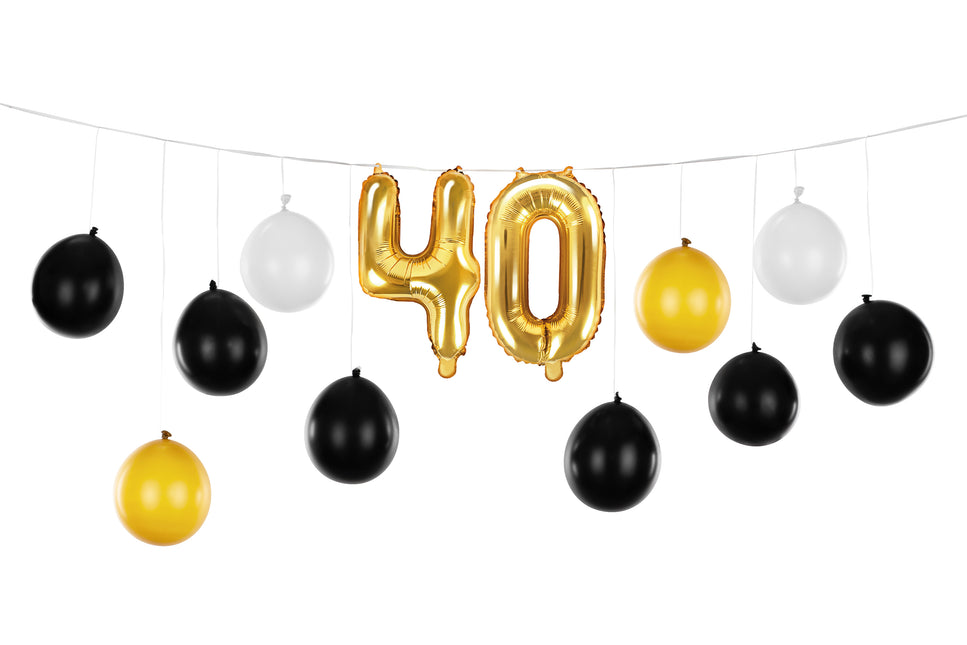 40 Jahre Ballongirlande 2,6m