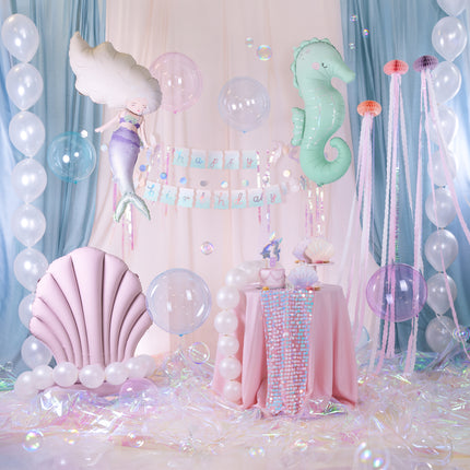 Happy Birthday Girlande Meerjungfrau 1,3m