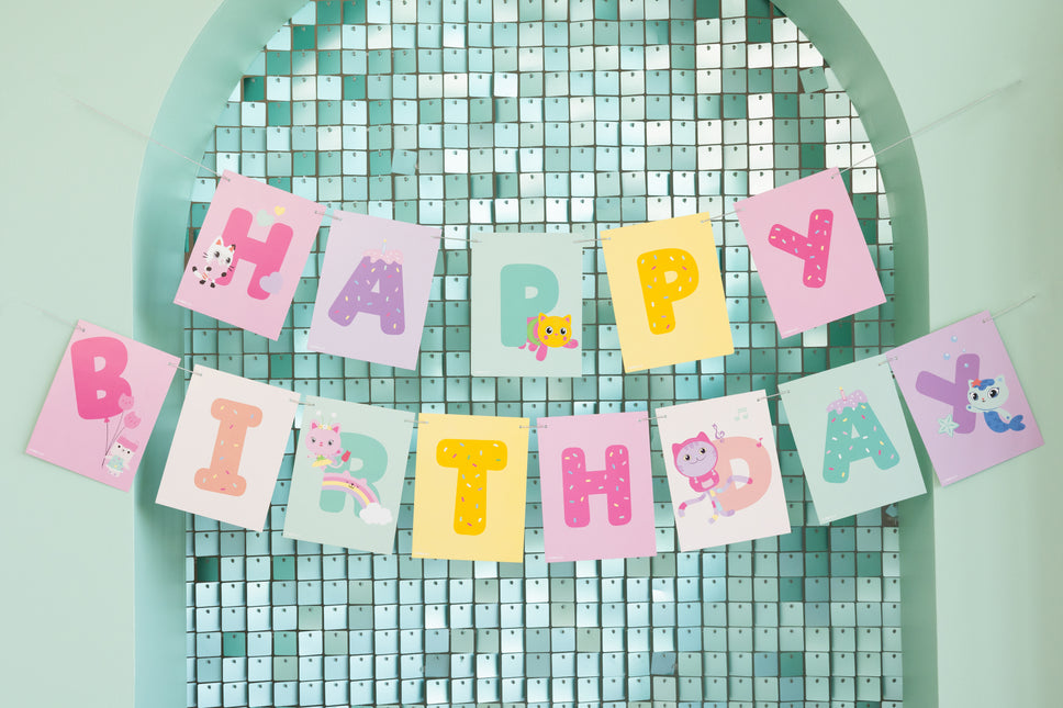 Briefschlinge Happy Birthday Gabby's Dollhouse, 180 x 15 cm