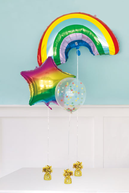 Gold Ballon Gewicht Fransen 21cm