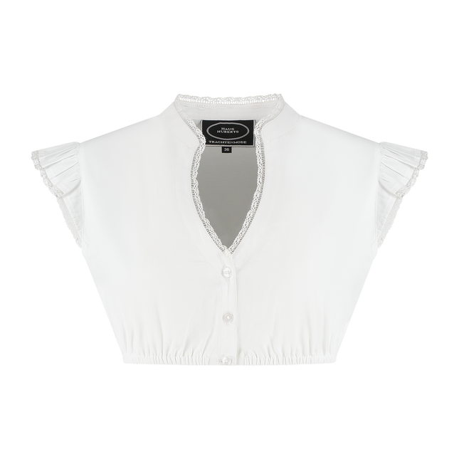 Oktoberfest Bluse Weiß Damen Flügelärmel