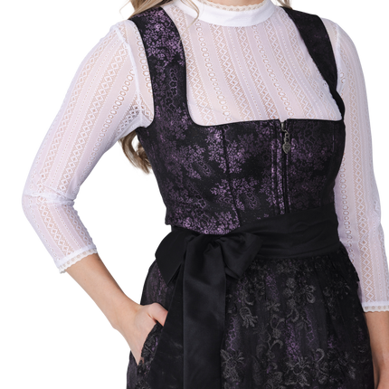 Oktoberfest Bluse Weiß Damen Kragen