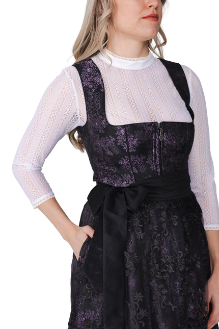 Oktoberfest Bluse Weiß Damen Kragen