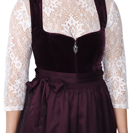 Oktoberfest Bluse Weiß Damen Spitze