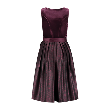 Bordeauxrotes Dirndlkleid Oktoberfest 2 Stück